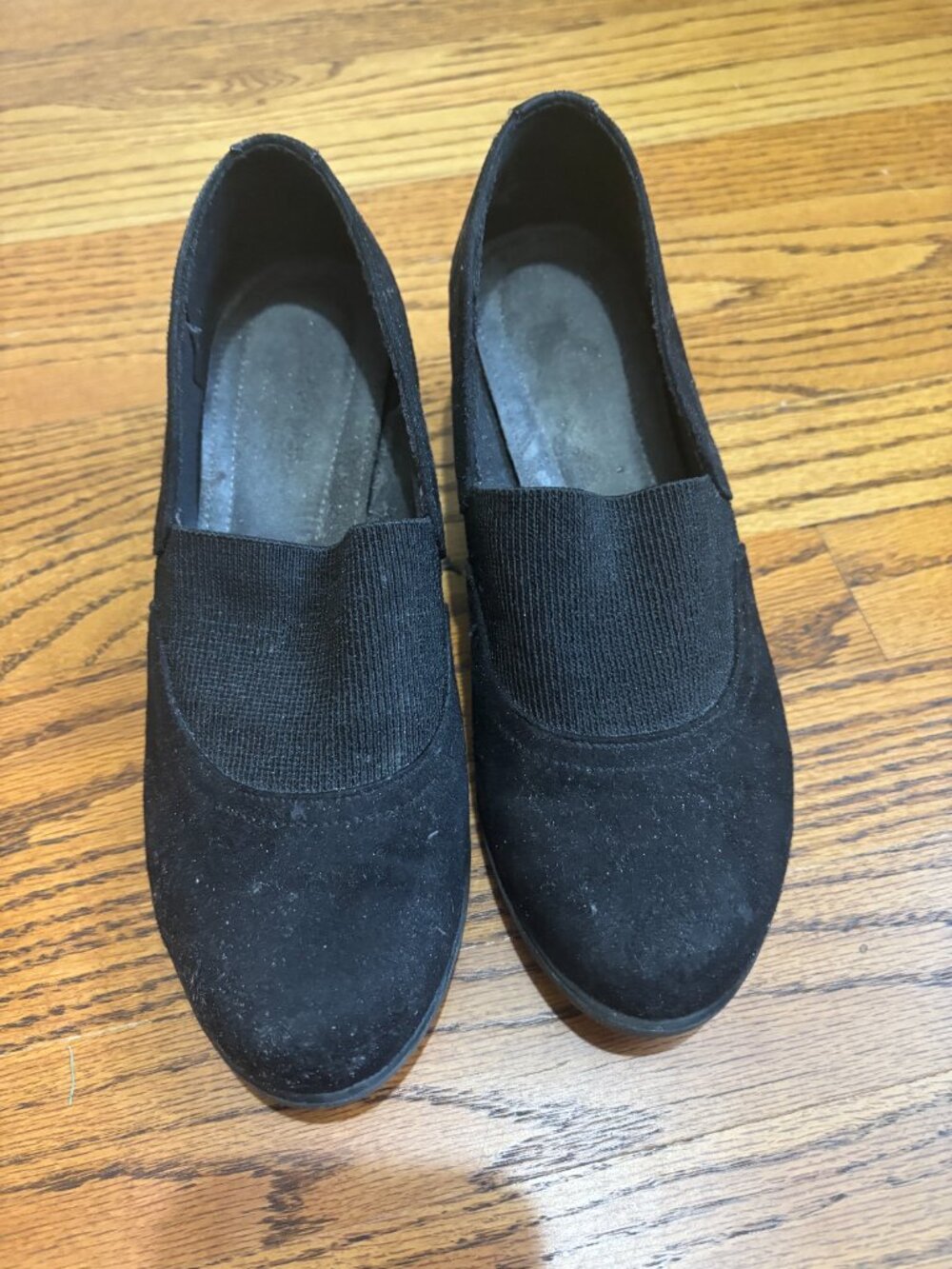 Comfort Plus by Predictions Arlene black wedge booties - Size 8W